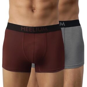 HEELIUM Bamboo Underwear Trunk for Men | 3X Softer Than Cotton & Odour Free | Stretchy Fabric & Durable Waistband